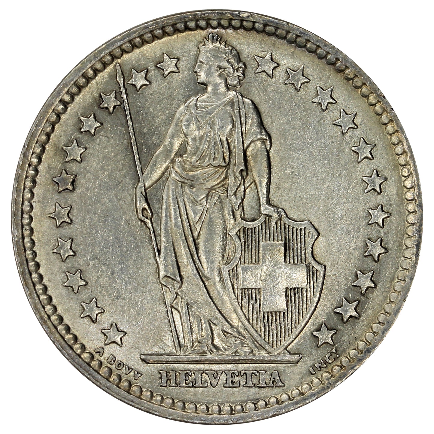 Switzerland 1963B 2 Francs Uncirculated (MS60)