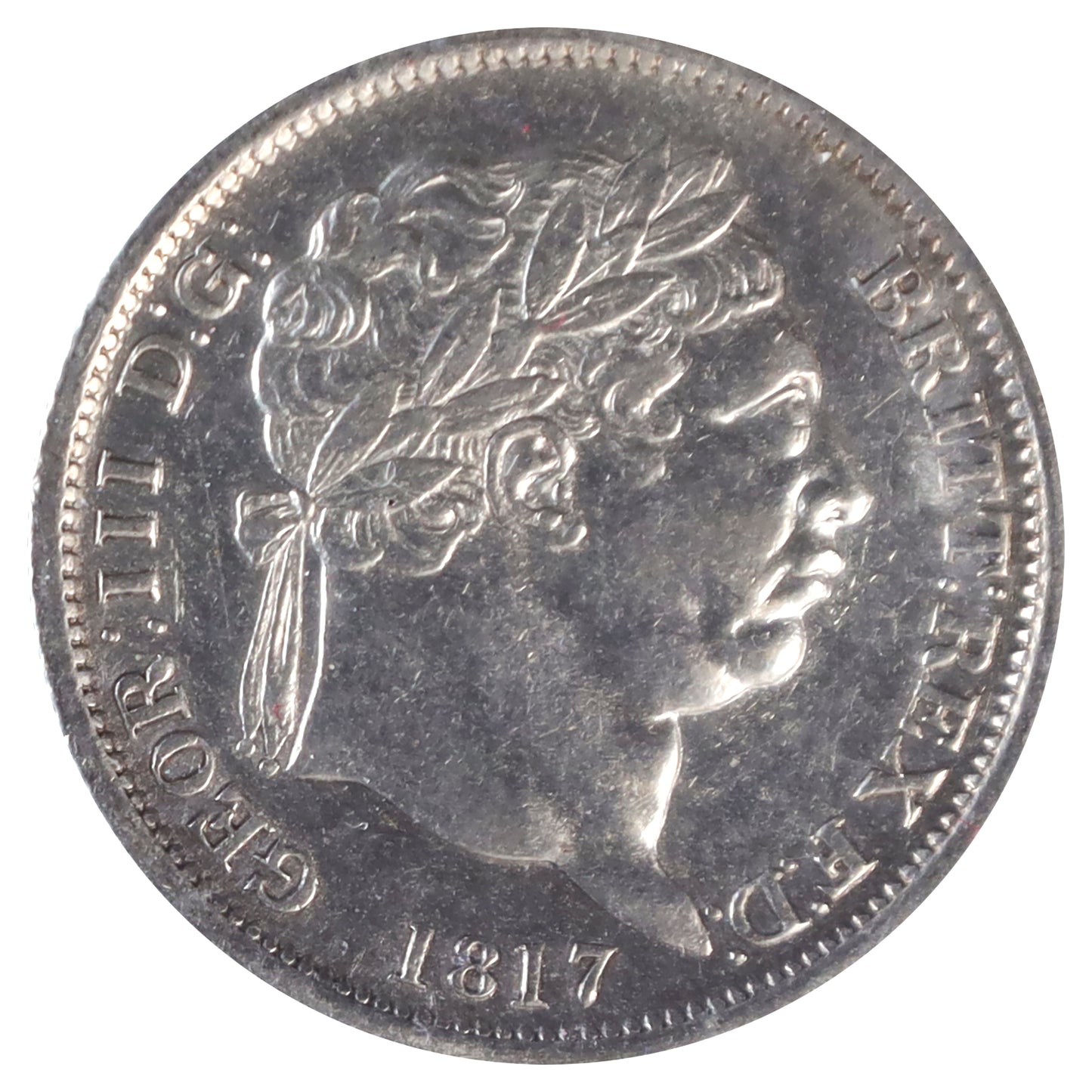 Great Britain 1817 George III Shilling ICCS Certified EF40