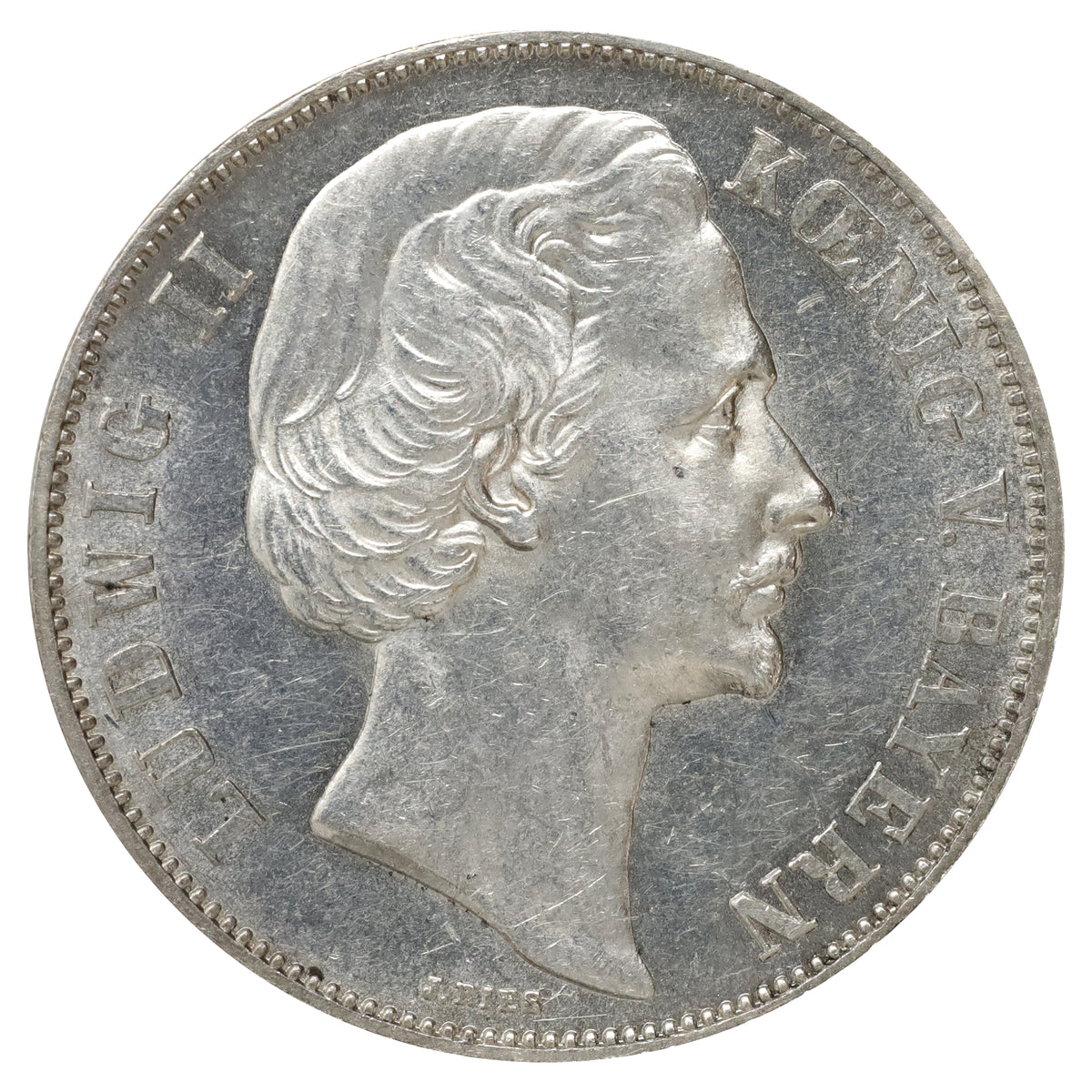 German States 1871 Bavaria Thaler AU-UNC (AU55)