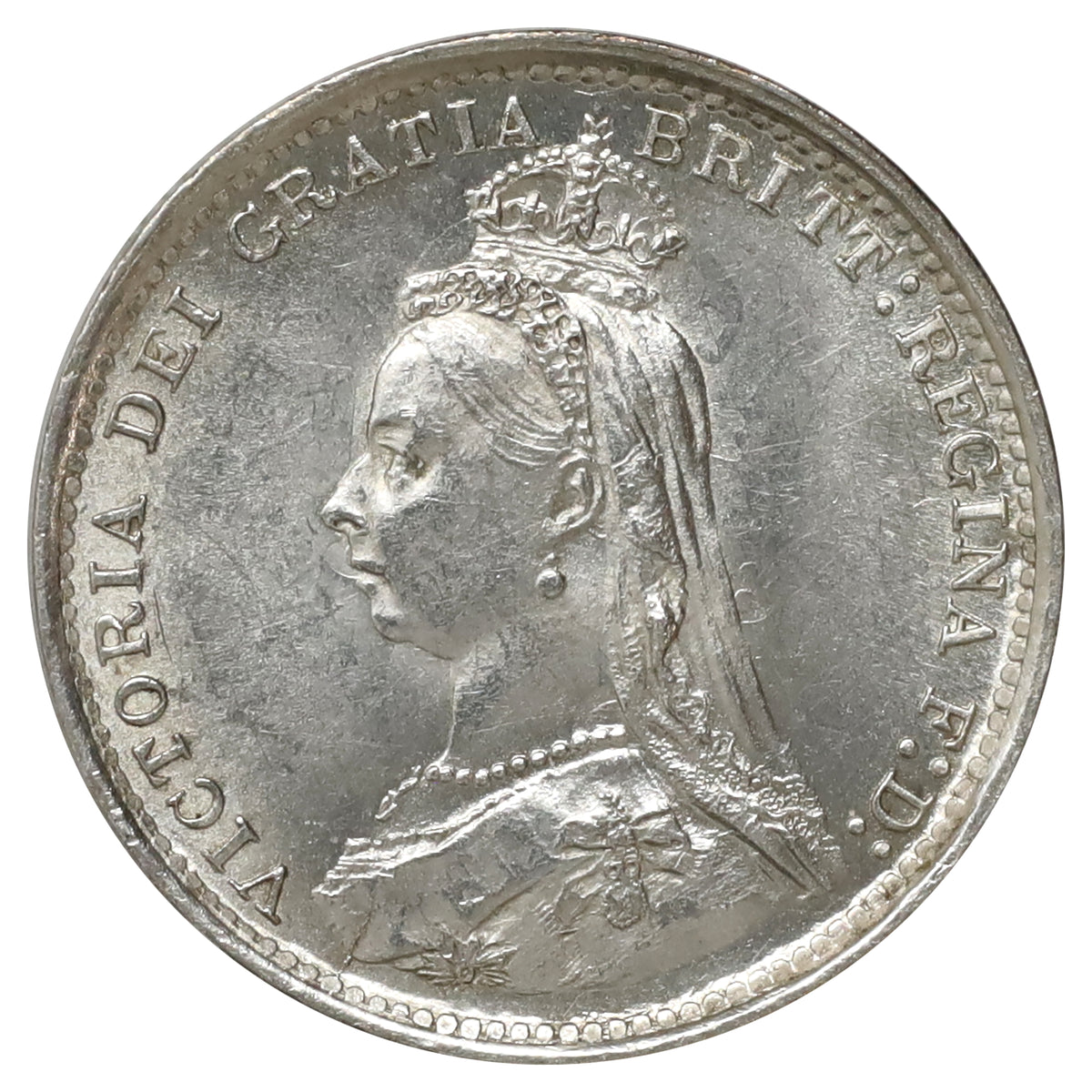 Great Britain 1889 3 Pence UNC+ (MS62)