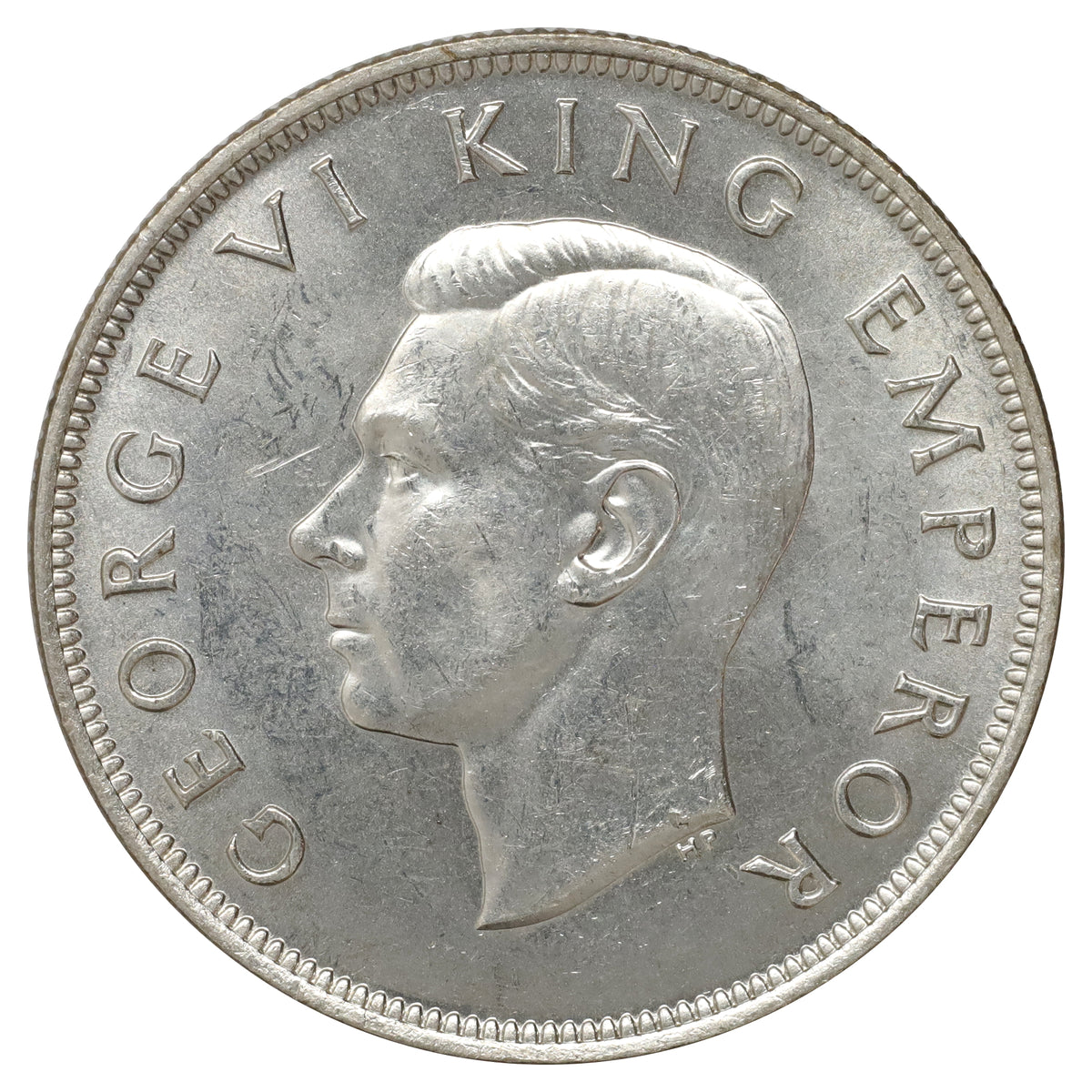 New Zealand 1945 1/2 Crown Brilliant Uncirculated (MS63)