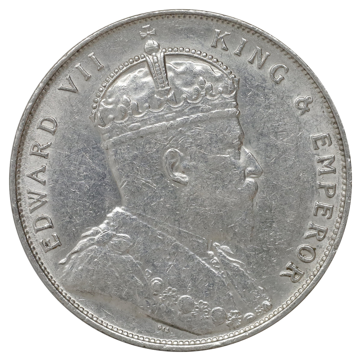 Straits Settlements 1907 Dollar EF-AU (EF45) $