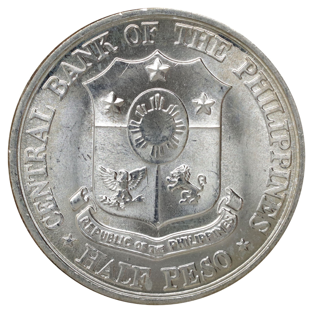 Philippines 1961 1/2 Peso Choice Brilliant Uncirculated (MS64) $