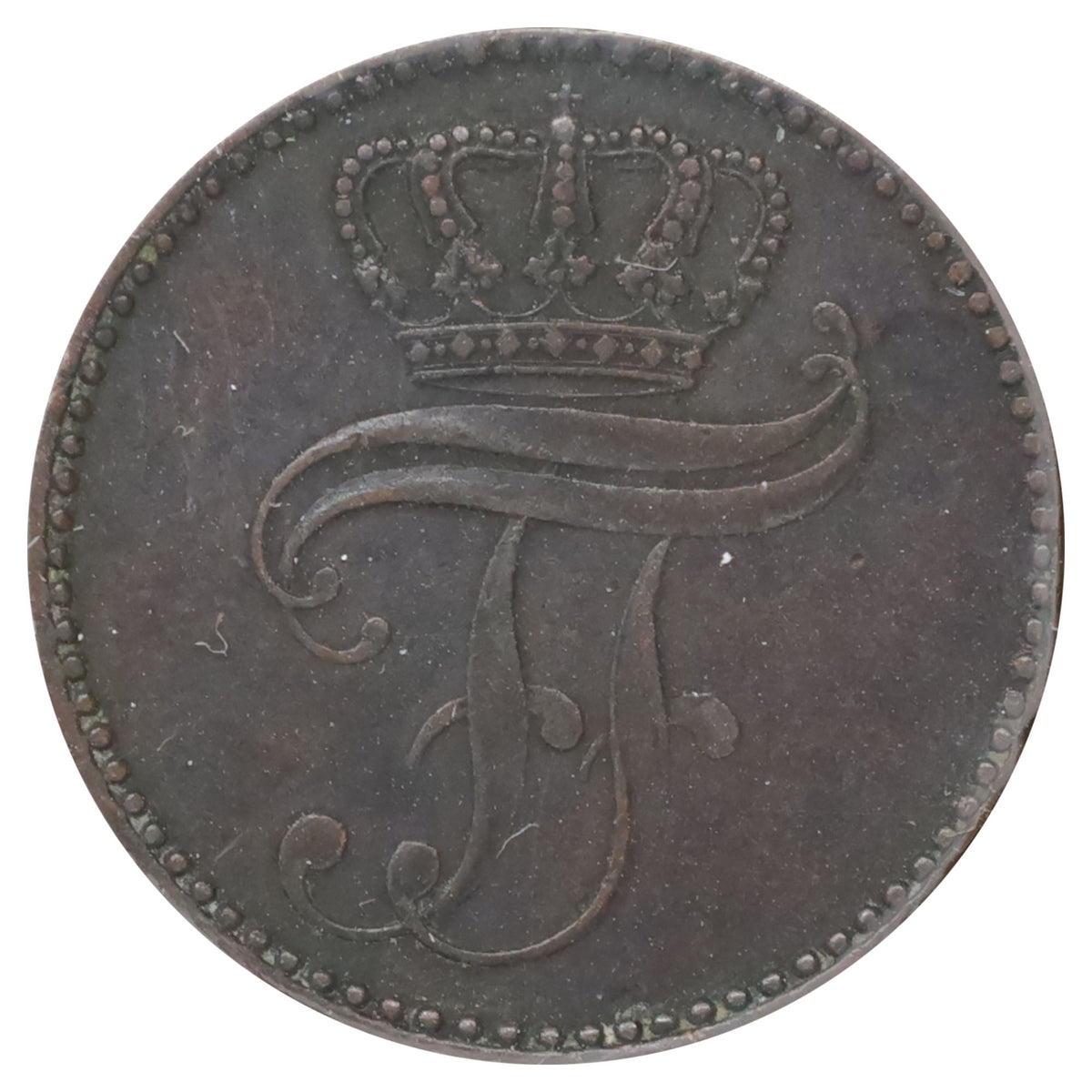 German States 1863A Mecklenburg 3 Pfennig Extra Fine (EF40)