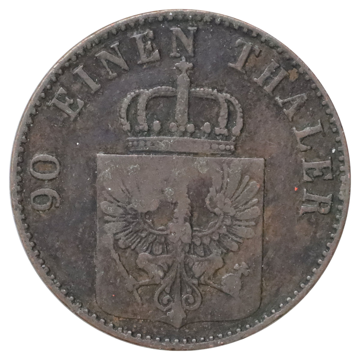 German States 1856A Prussia 4 Pfennig Fine (F12)