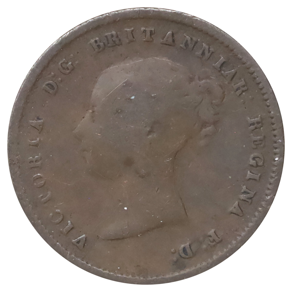 Great Britain 1844 1/2 Farthing VG-F (VG10)