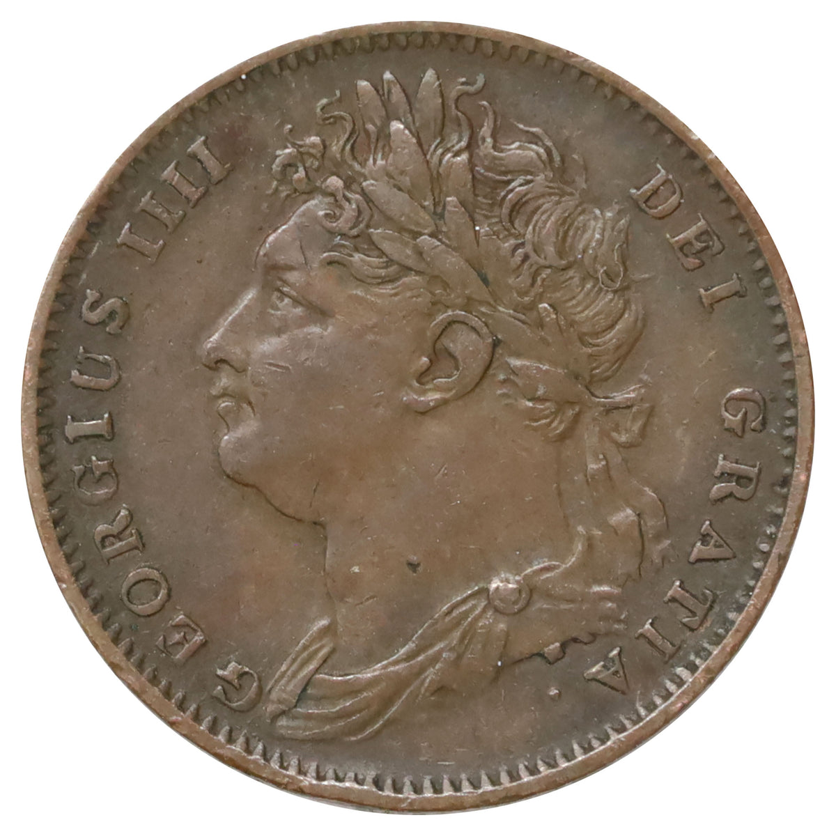 Great Britain 1826 George IV Farthing F-VF (F15)