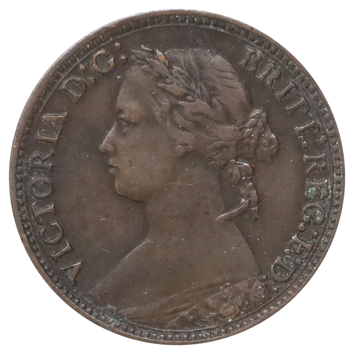 Great Britain 1879 Large 9 Farthing F-VF (F15)