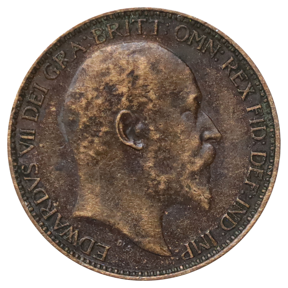 Great Britain 1908 Farthing Extra Fine (EF40)