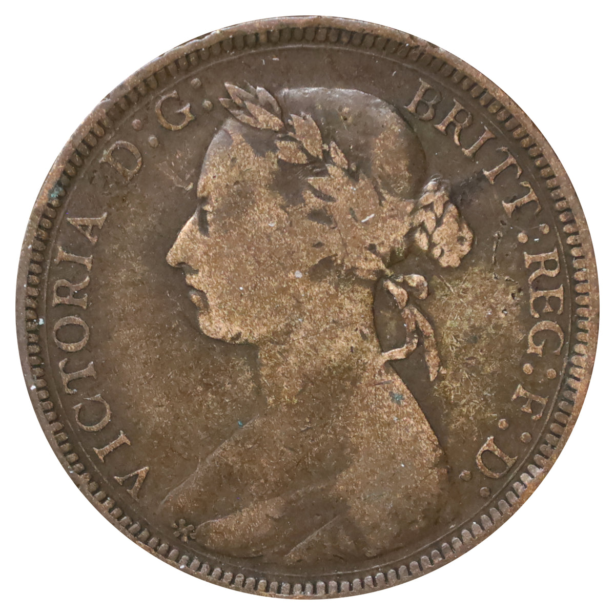 Great Britain 1891 1/2 Penny F-VF (F15)