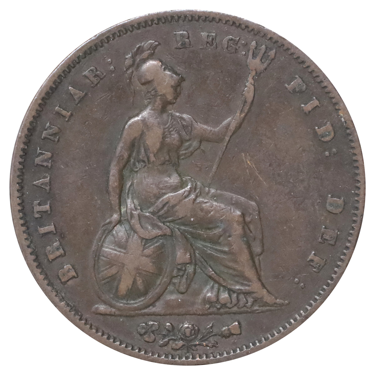 Great Britain 1853 Penny F-VF (F15)