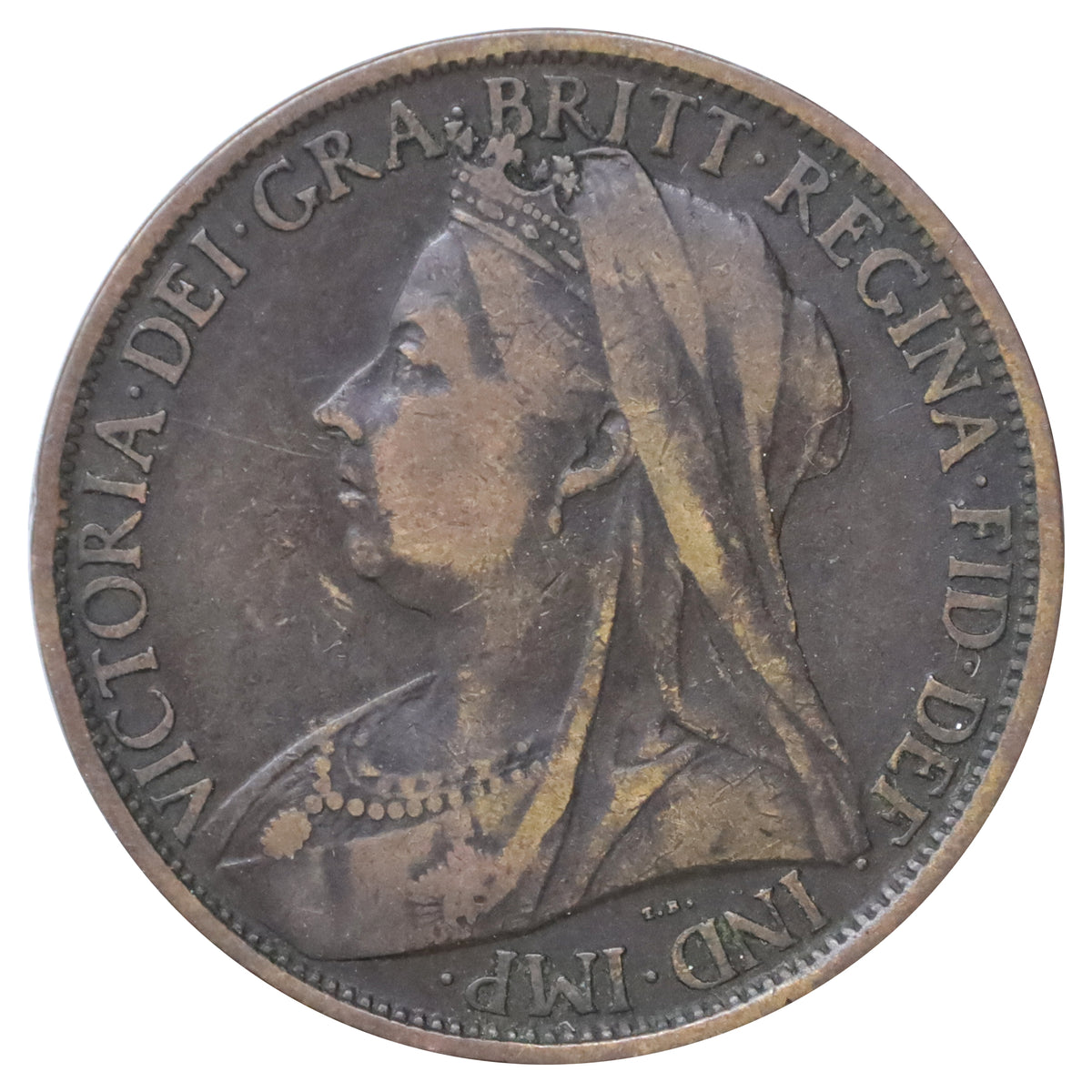 Great Britain 1899 Penny F-VF (F15)