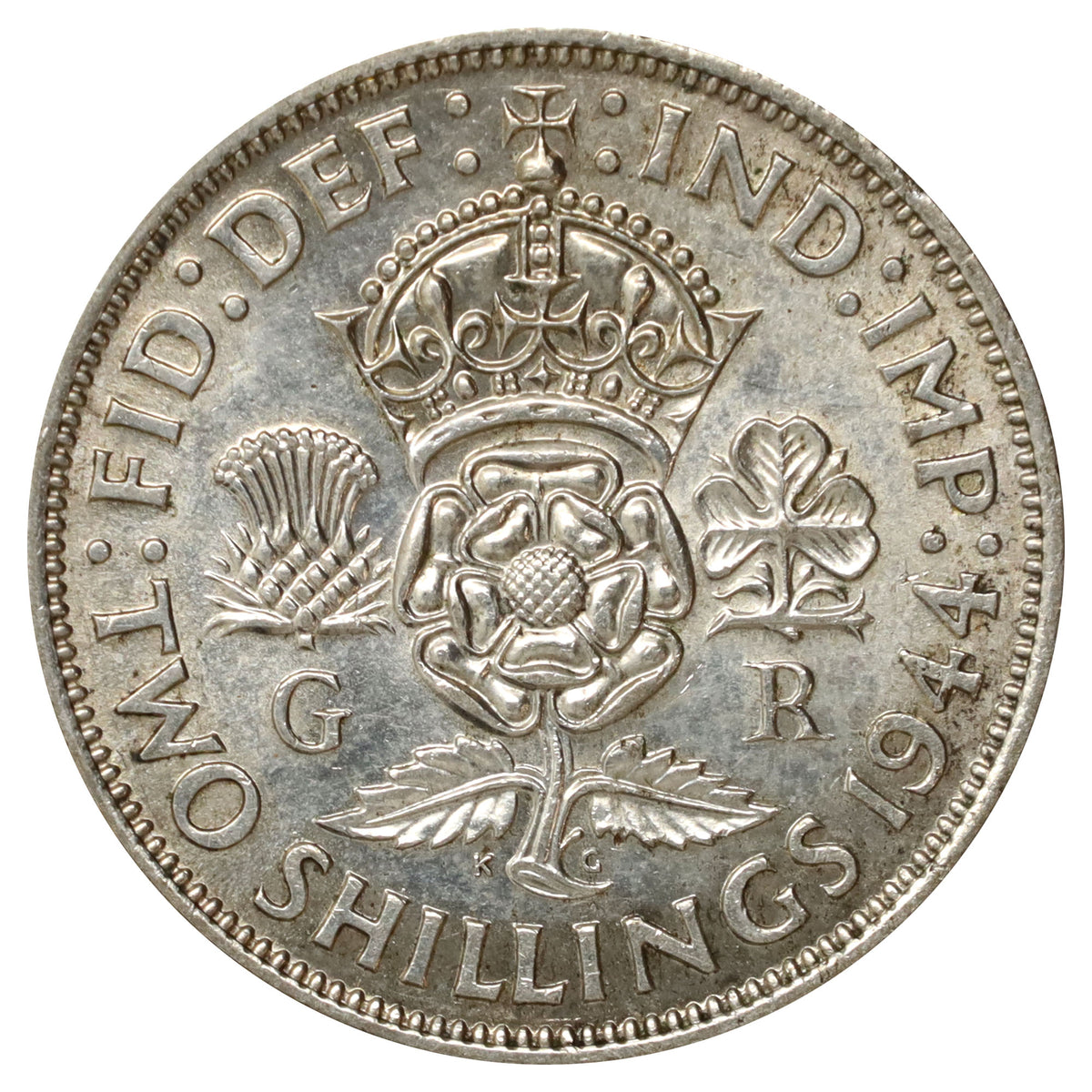 Great Britain 1944 Florin AU-UNC (AU55)