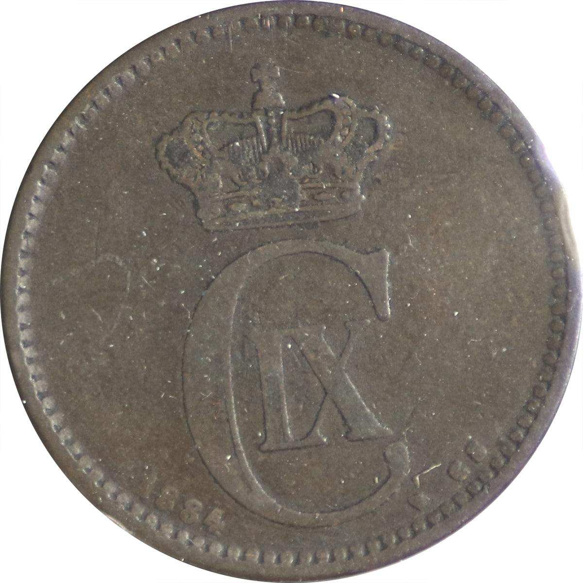 Denmark 1884CS 5 Ore F-VF (F15)