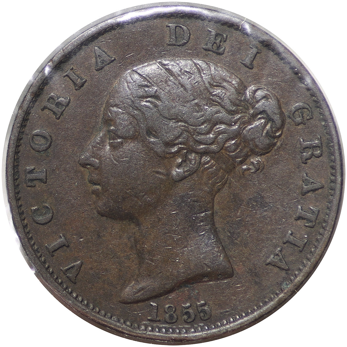 Great Britain 1855 1/2 Penny VF-EF (VF30) $