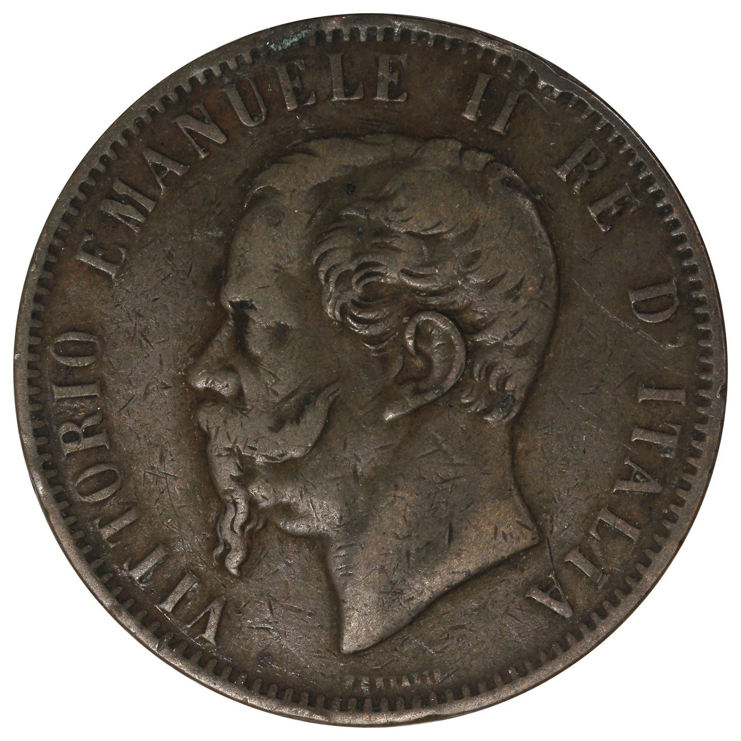 Italy 1866N 10 Centesimi Very Fine (VF20)