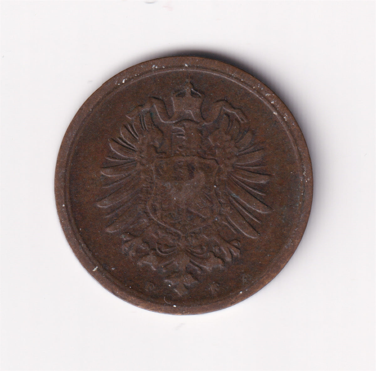 German Empire 1875F Pfennig VF-EF (VF-30) $