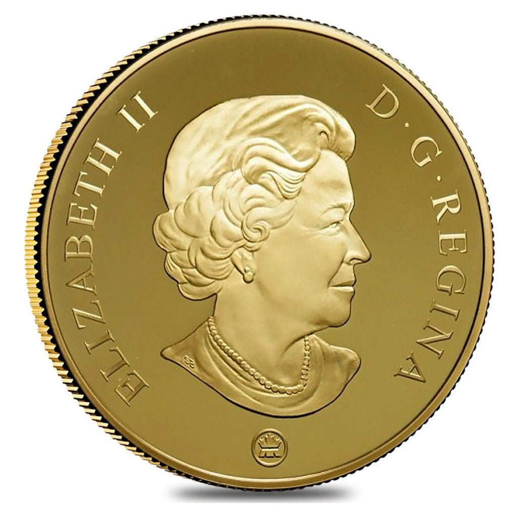 2008 Canada $300 14K Alberta Provincial Coat of Arms Gold (tattered sleeve)