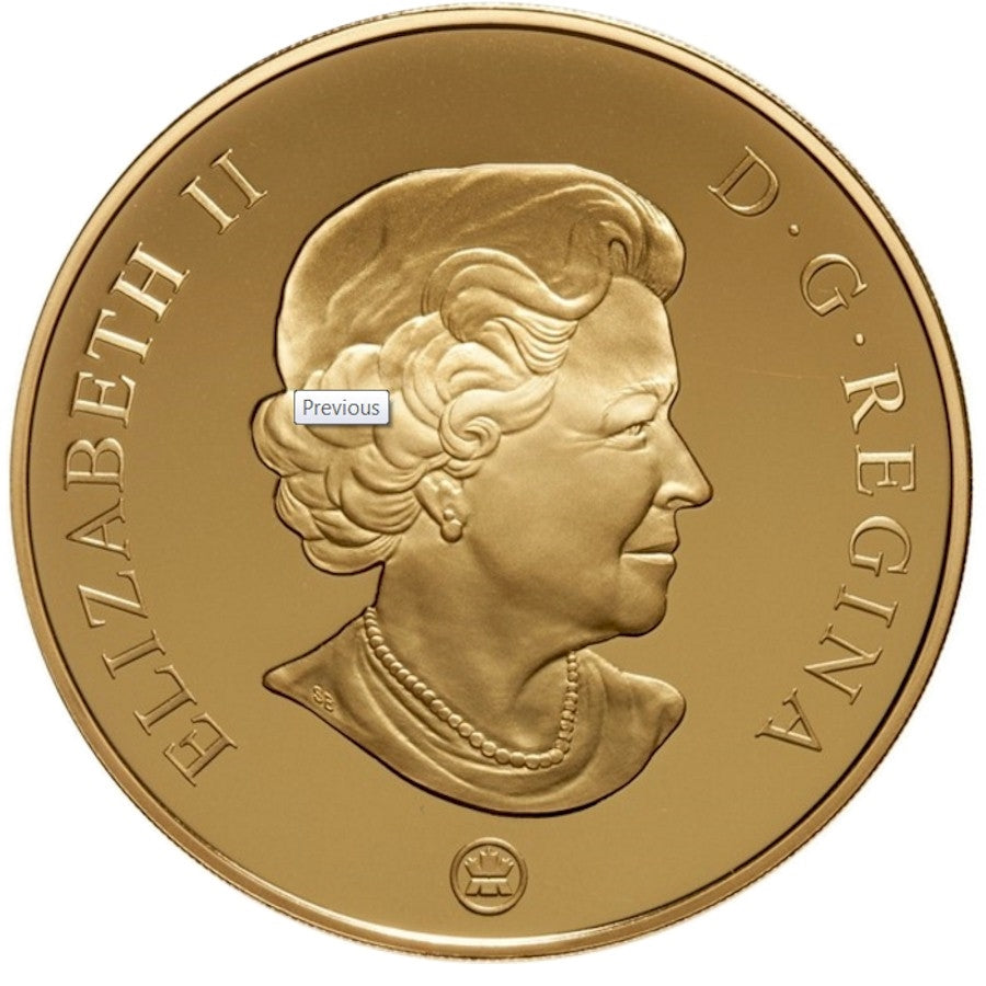 2009 Canada $300 14-Karat Gold Coin - Yukon Coat of Arms (sleeve lightly worn)