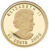 2009 Canada 50-Cent Red Maple 1/25oz Gold Coin (TAX Exempt)