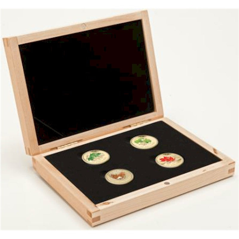 2010 Canada $75 14K Four Seasons Coloured 4-coin Gold Set
