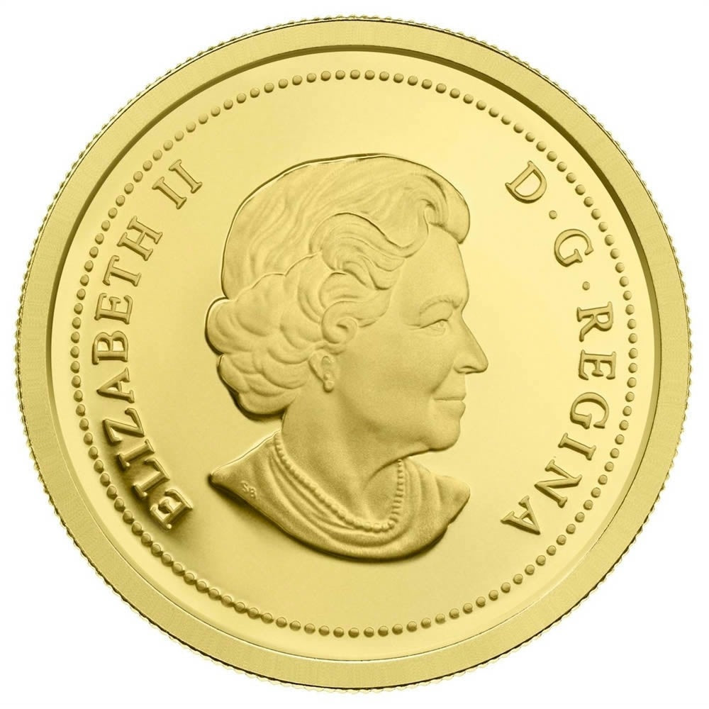 2012 Canada $5 Queen's Diamond Jubilee - Royal Cypher 1/10oz Gold (No Tax)