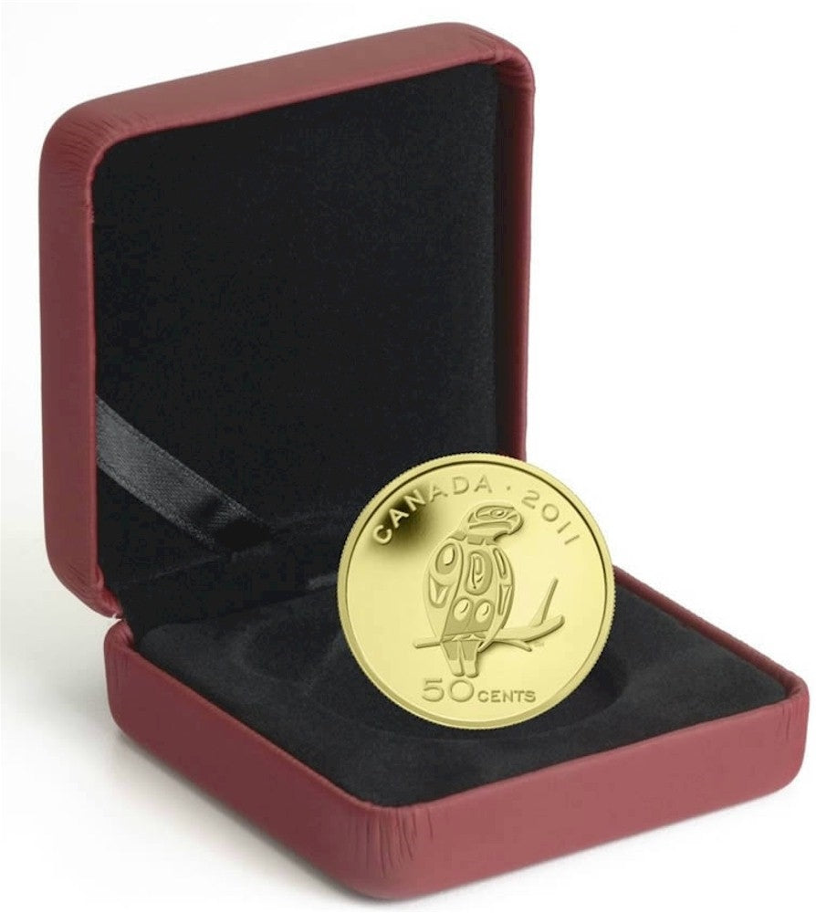 2011 Canada 50-cent Peregrine Falcon 1/25oz. Fine Gold Coin (TAX Exempt)