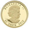 2012 Canada 50-cent The Bluenose 1/25oz. Fine Gold Coin (Tax Exempt) capsule scratched