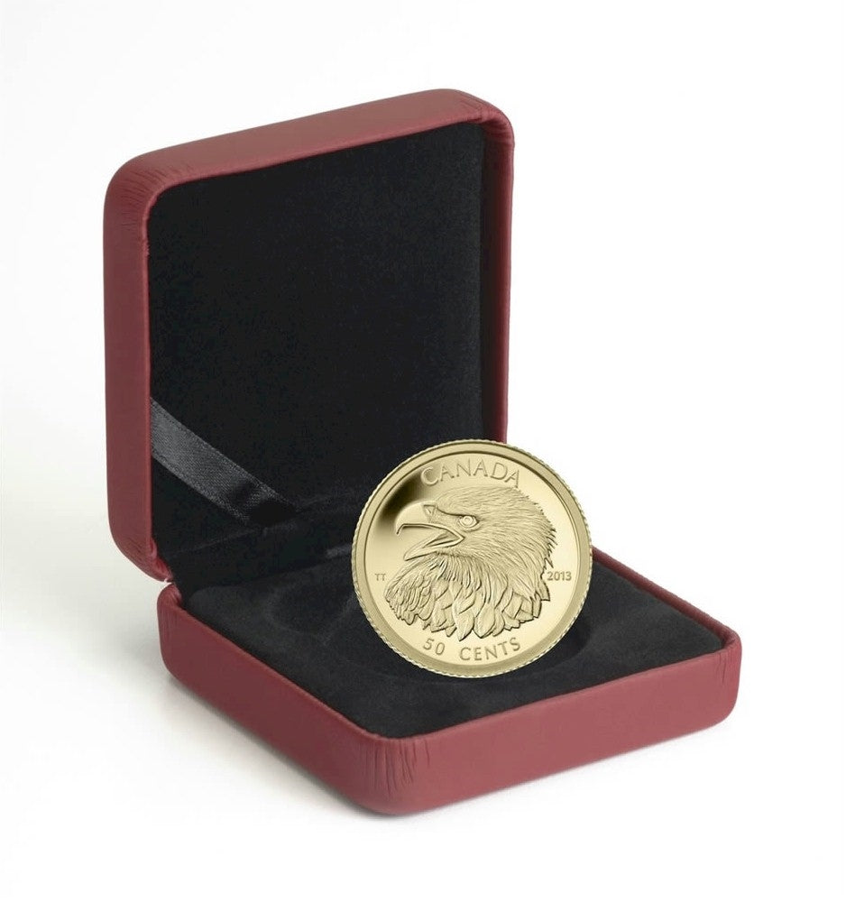 2013 Canada 50-cent Bald Eagle 1/25oz. Gold Coin (No Tax)