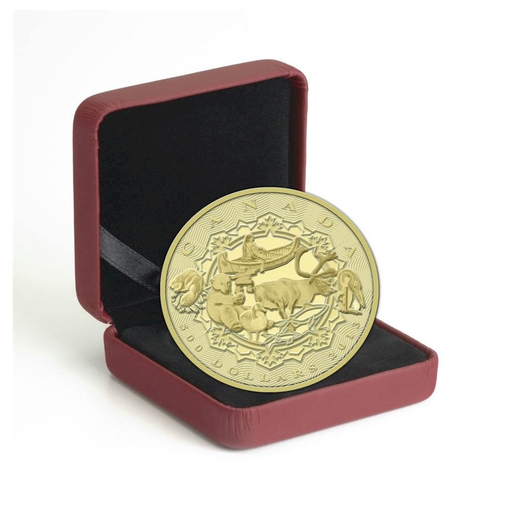 2013 Canada $500 An Aboriginal Story 5oz. Pure Gold Coin (No Tax)