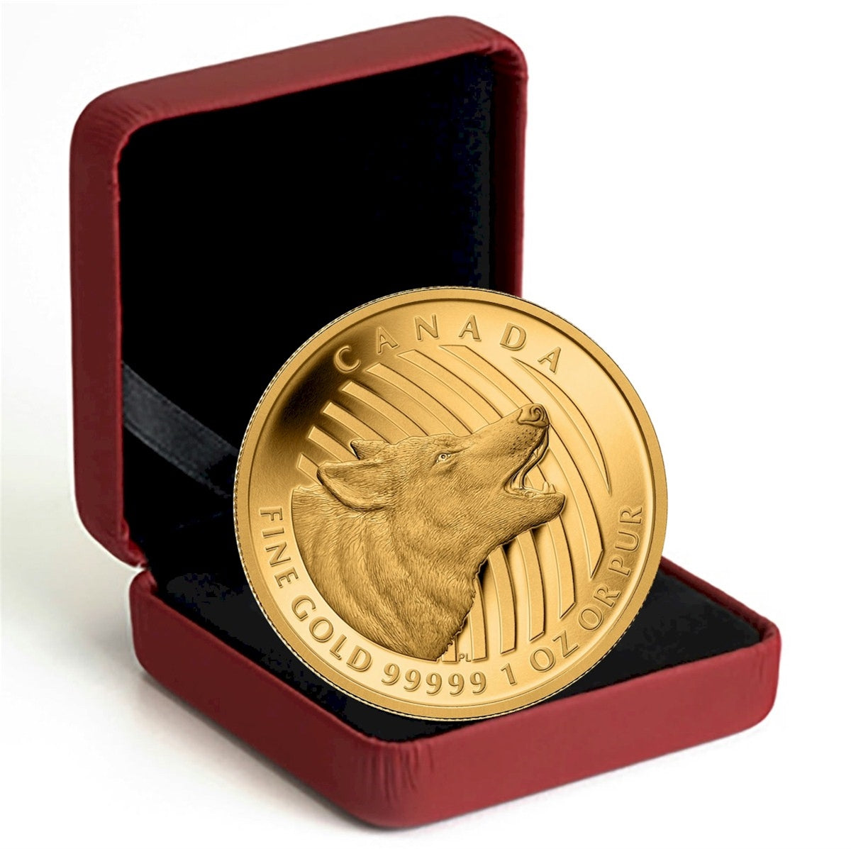 2014 Canada $200 Howling Wolf 1 oz. Pure Gold Coin (TAX Exempt)