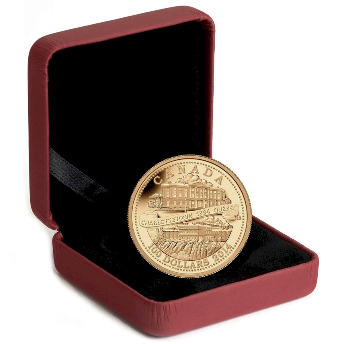 2014 Canada $100 Quebec and Charlottetown Conferences 14k Gold Coin