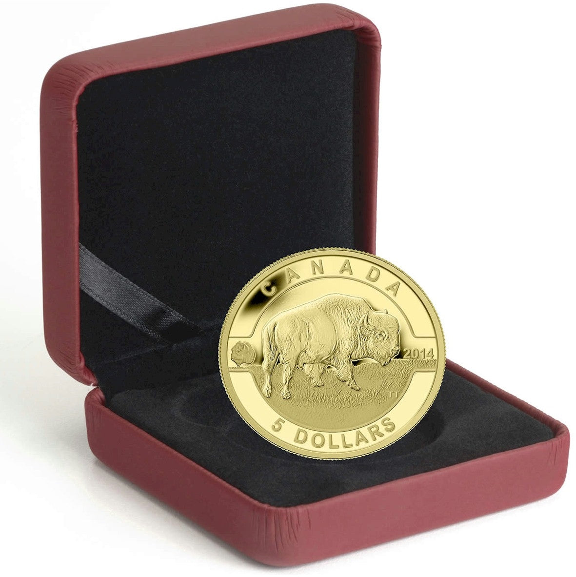 2014 $5 O Canada - Bison 1/10oz. Pure Gold (TAX Exempt)