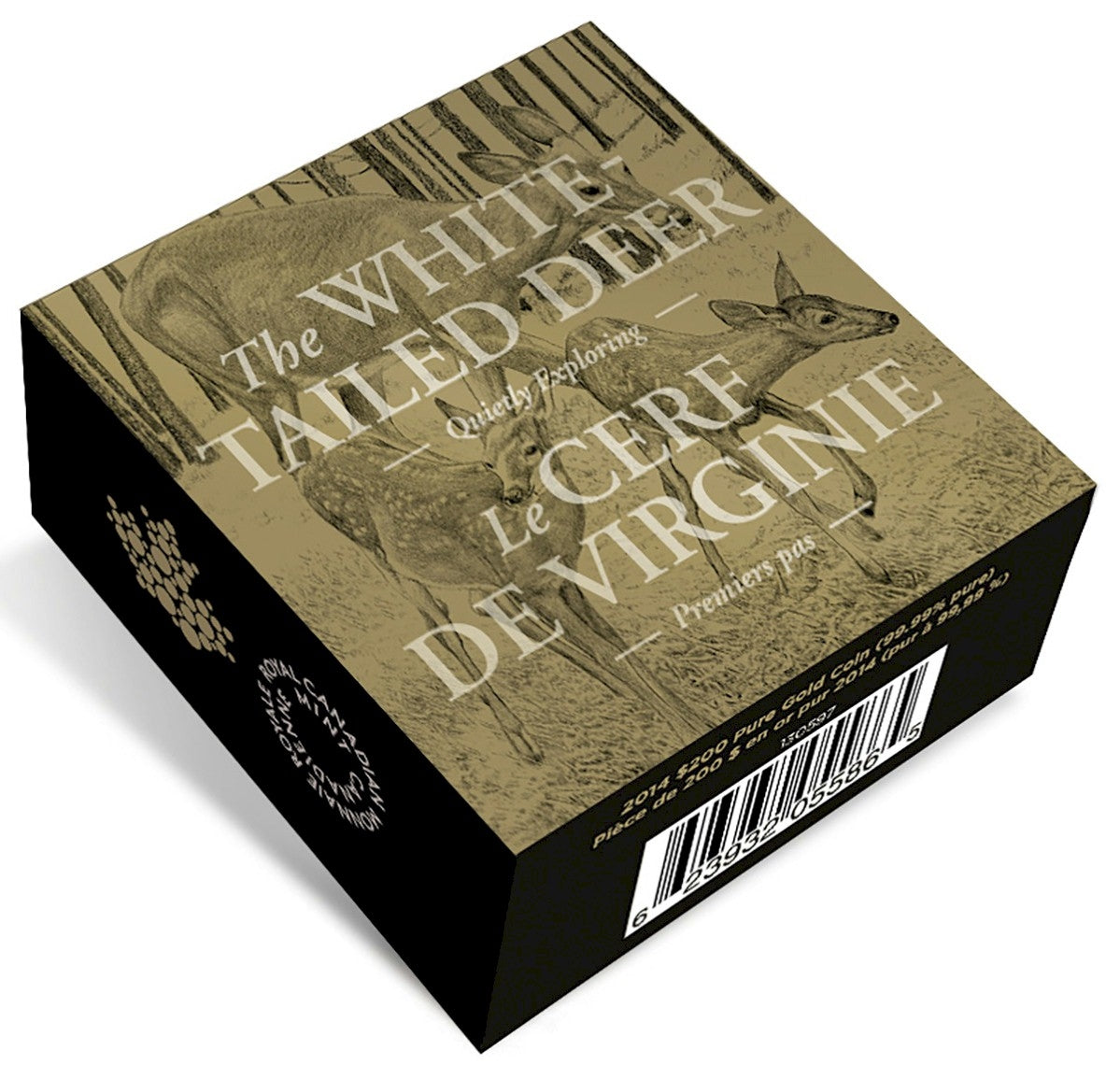 2014 Canada $200 White-Tailed Deer - Quietly Exploring 1 oz. Gold (No Tax)