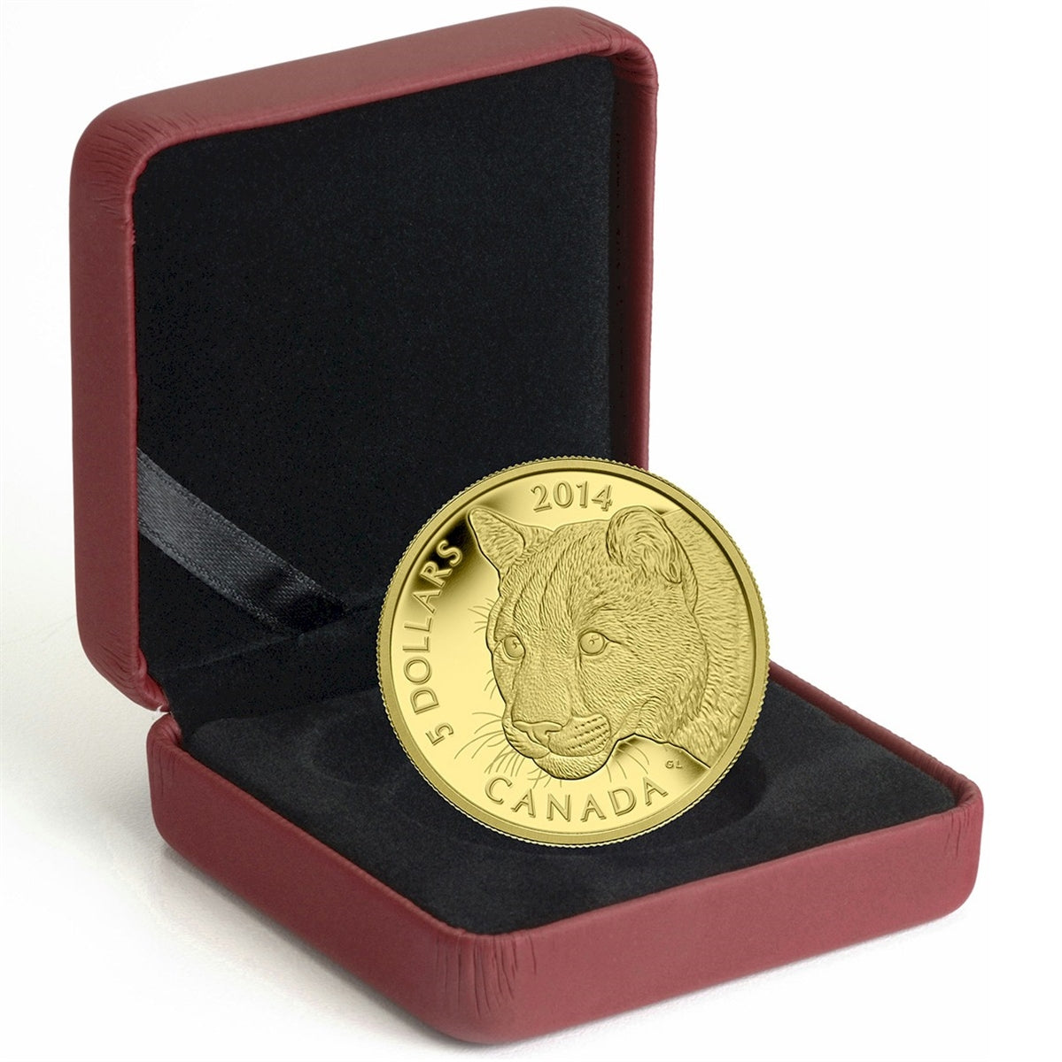 2014 Canada $5 Cougar Pure Gold Coin (TAX Exempt)
