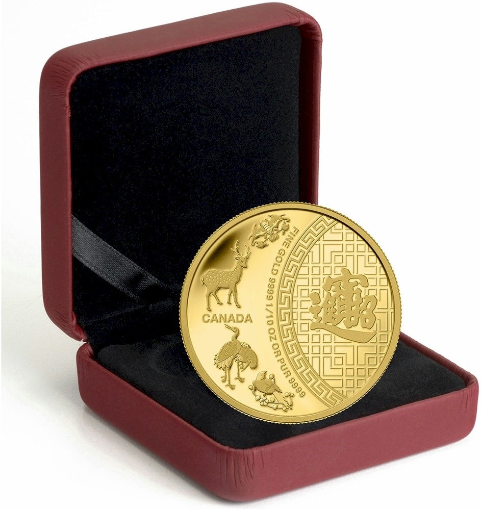 2014 Canada $5 Five Blessings 1/10o Pure Gold (TAX Exempt)