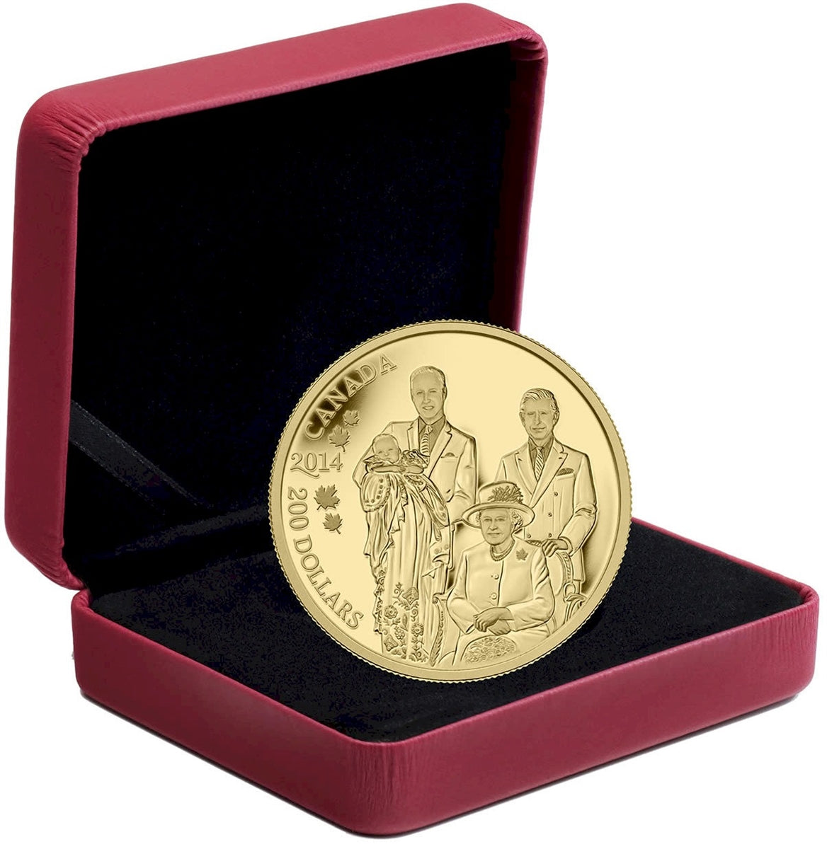 2014 Canada $200 Royal Generations 1 oz. Pure Gold Coin (No Tax)