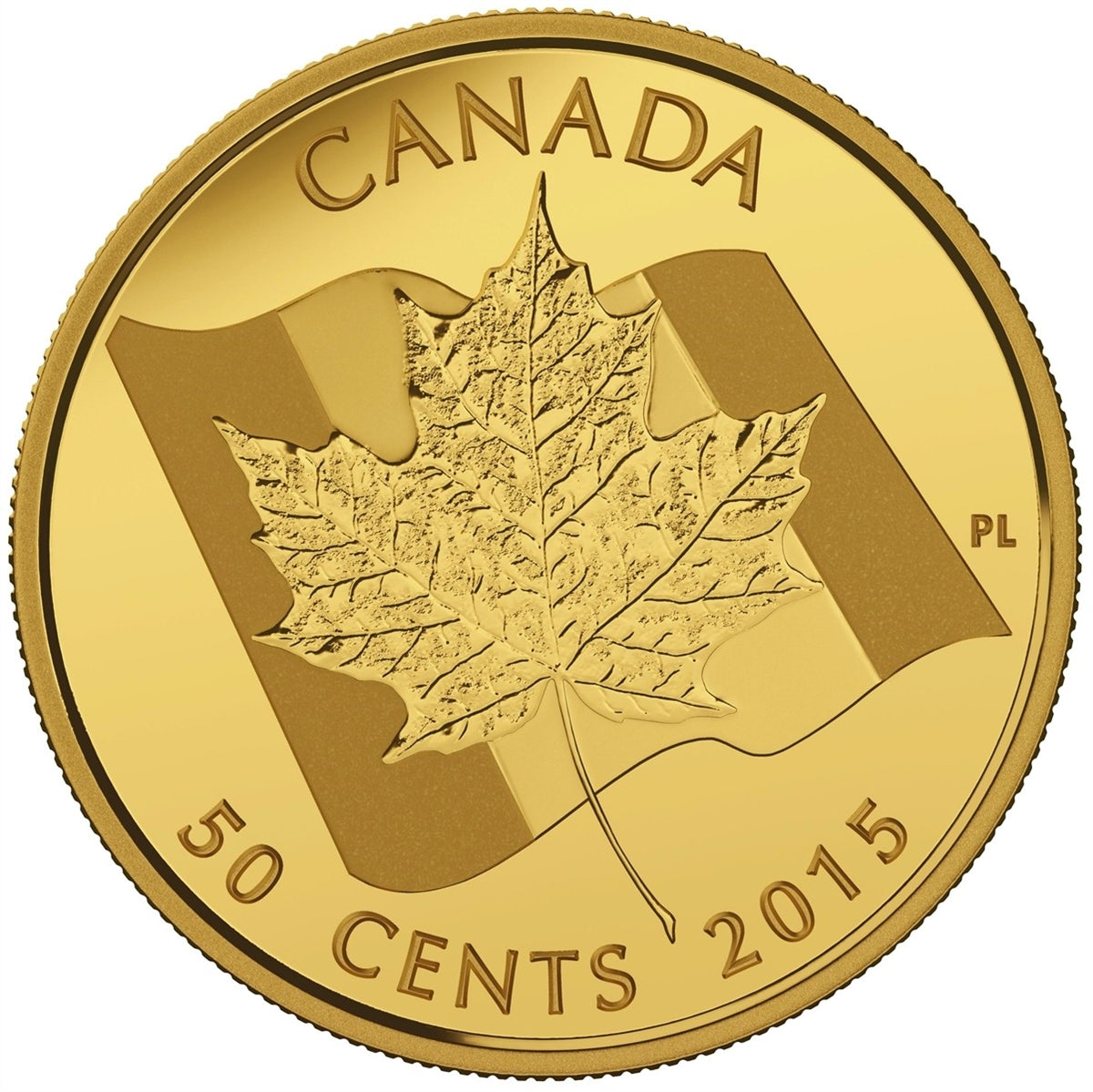 2015 Canada 50-cent Maple Leaf 1/25oz. Pure Gold Coin (No Tax)