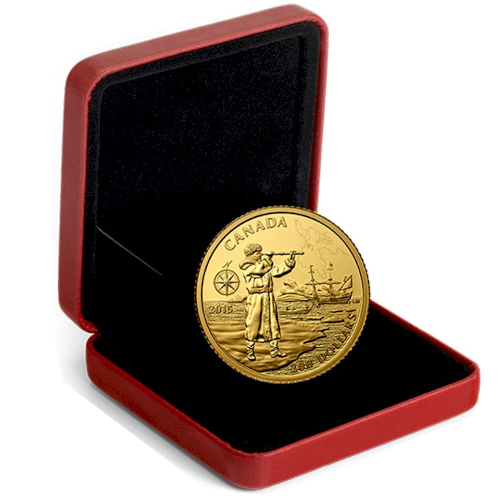 2015 $200 Great Canadian Explorers: Henry Hudson 1/2 oz. Gold (No Tax)