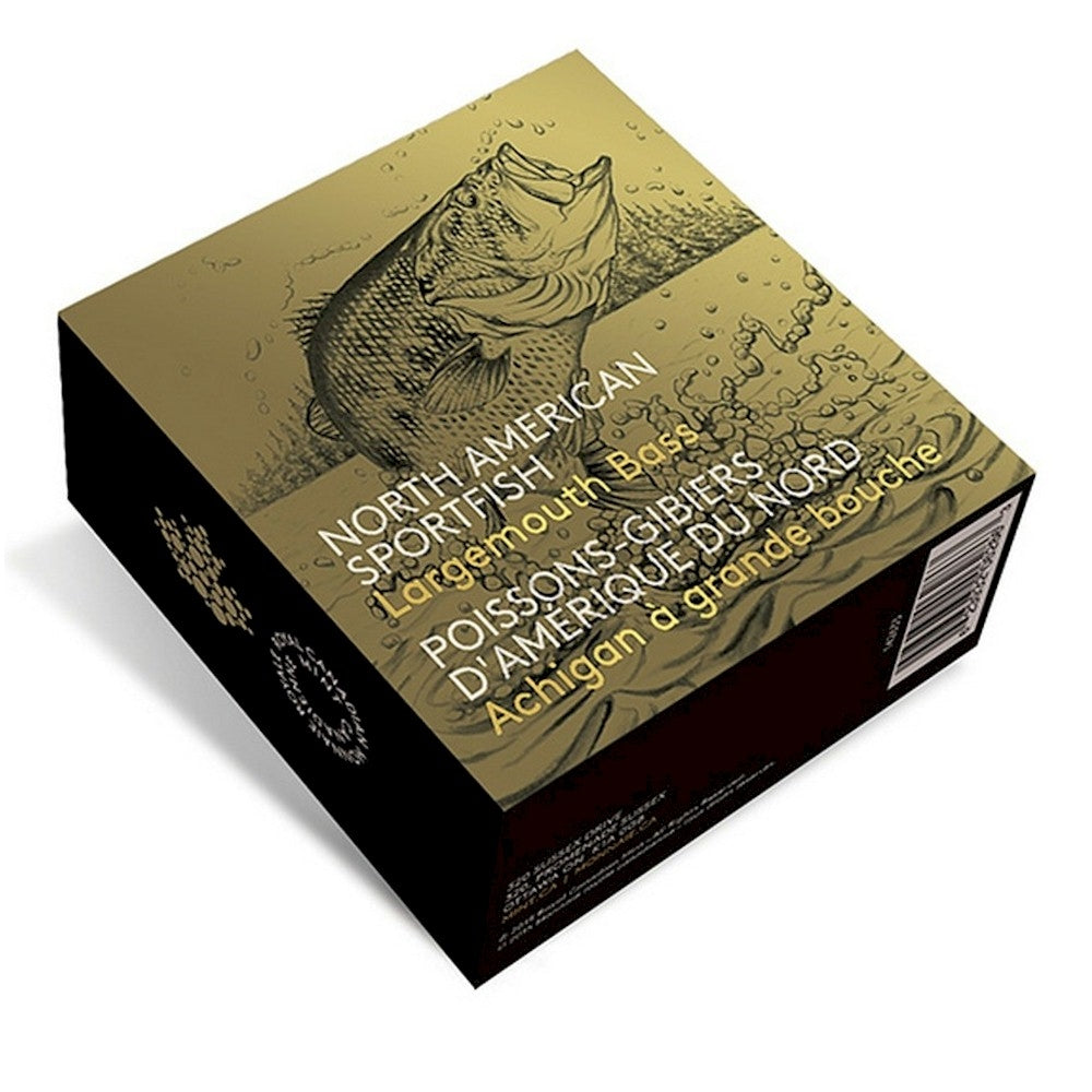 2015 Canada $200 North American Sportfish - Largemouth Bass 1 oz. Pure Gold (No Tax)