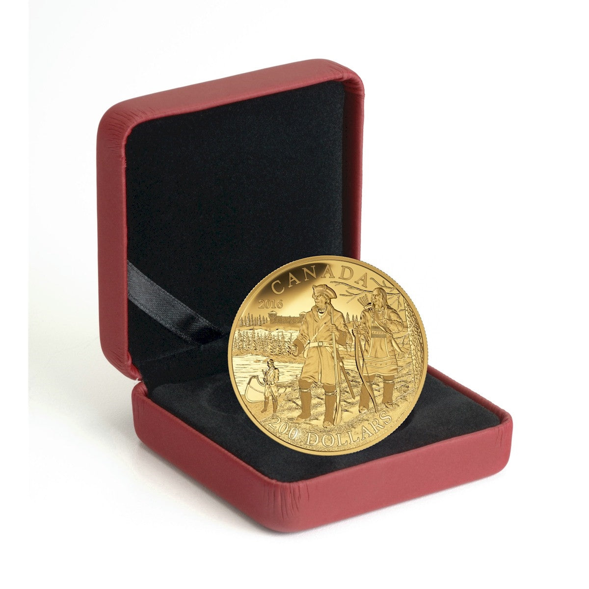 2016 $200 Canadian Explorers - Gaultier De La Verendrye 1/2 oz. Pure Gold (No Tax)