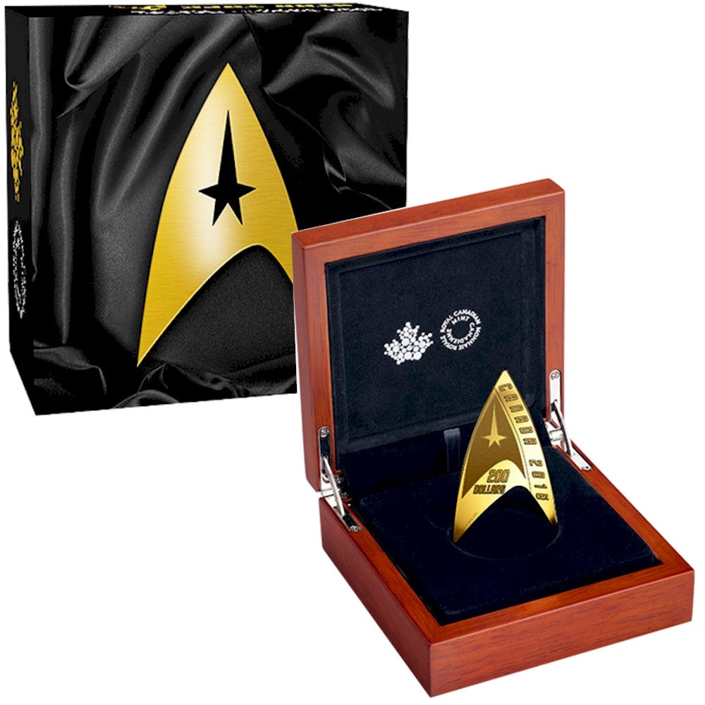 2016 Canada $200 Star Trek - Delta 1/2 oz. Pure Gold Coin (No Tax)
