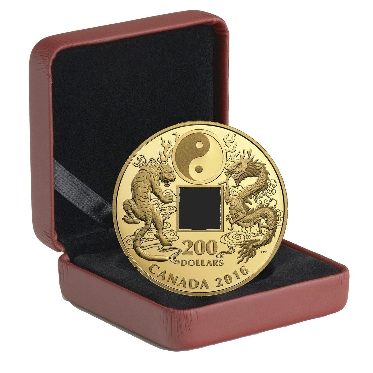 2016 Canada $200 Tiger and Dragon Yin and Yang 1 oz. Pure Gold Coin (No Tax)