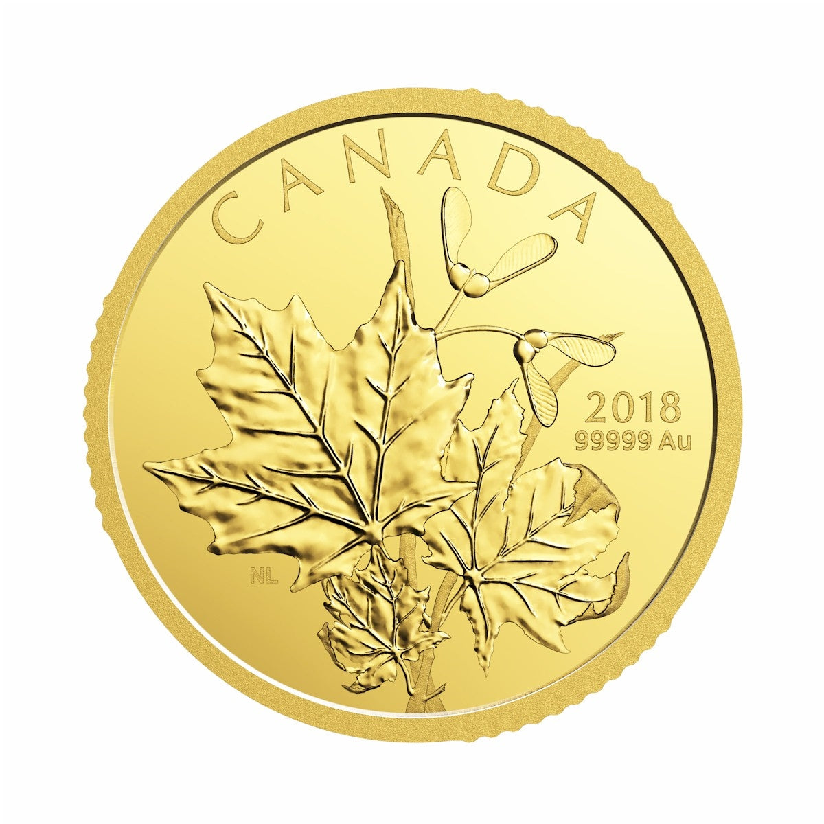 2018 Canada $200 Enchanting Maple Leaves Pure Gold 2-coin Set (No Tax)