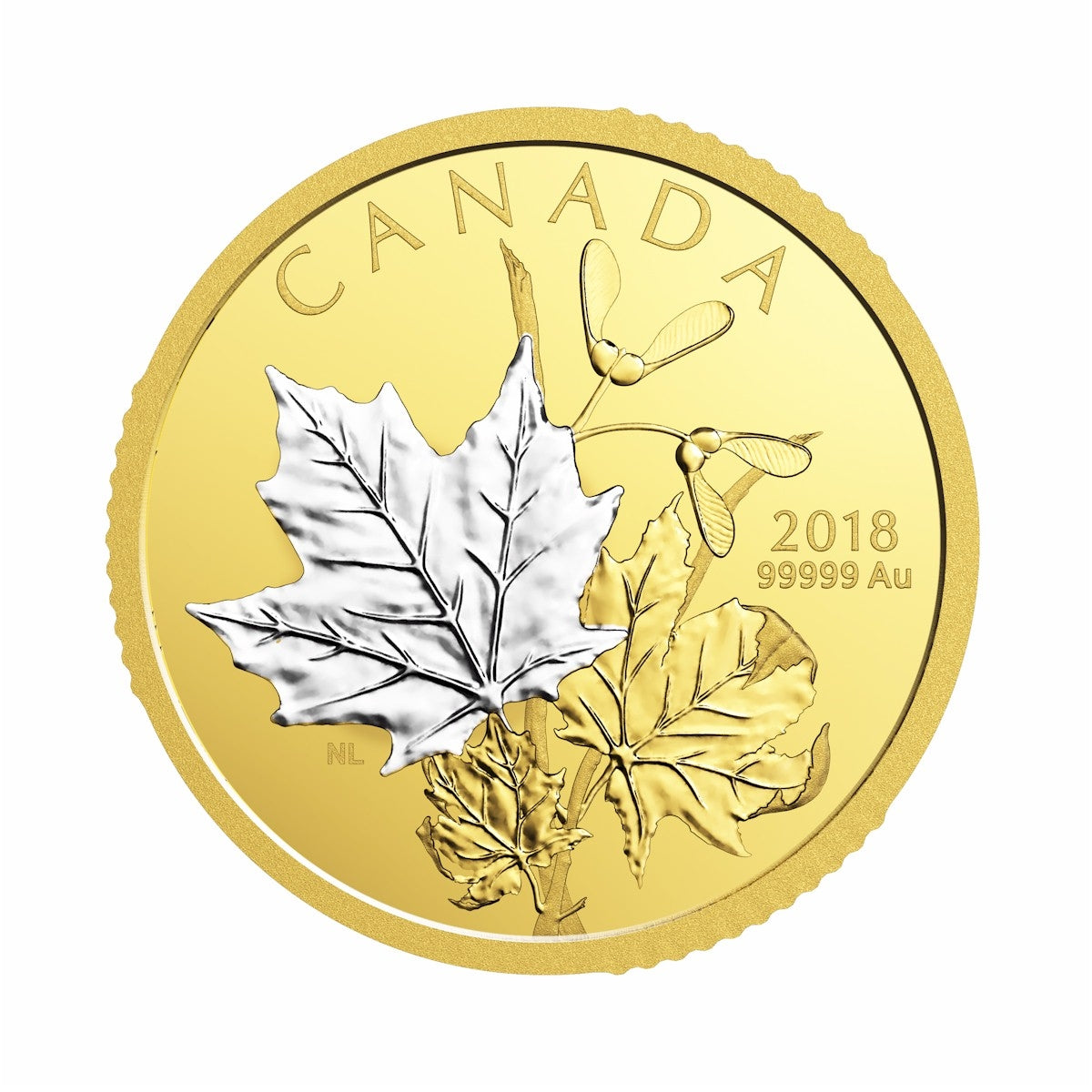 2018 Canada $200 Enchanting Maple Leaves Pure Gold 2-coin Set (No Tax)