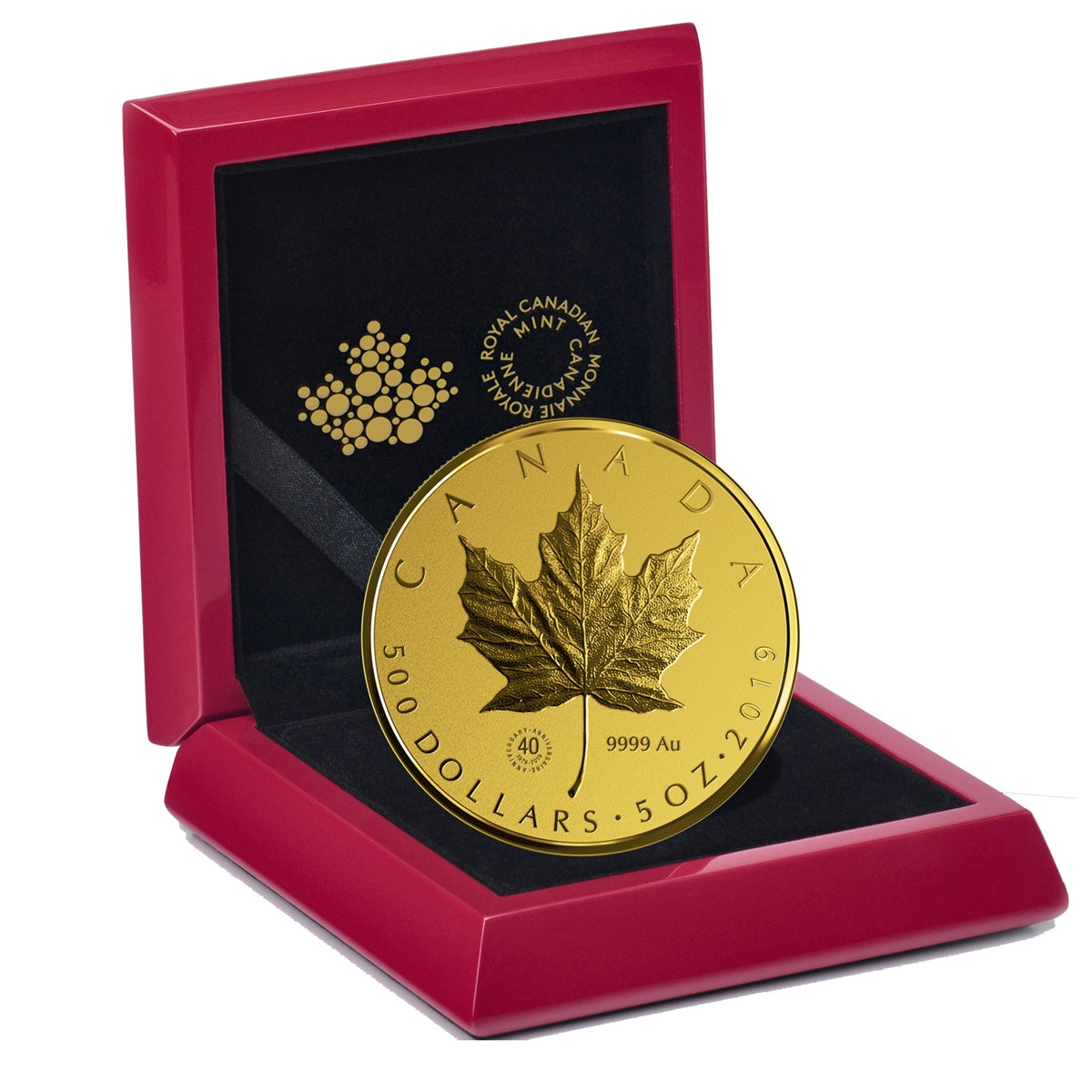 2019 $500 Canada Gold Maple Leaf Pure Gold (No Tax)