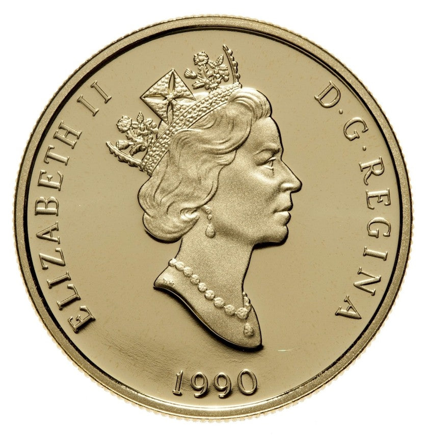 1990 Canada $200 The Silver Jubilee of the Canadian Flag 22K Gold Coin