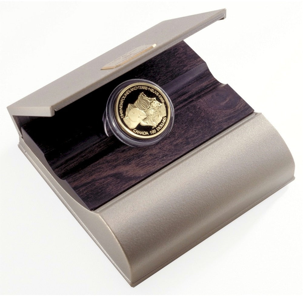 1999 Canada $100 Anniversary of Newfoundland's Confederation 14K Gold