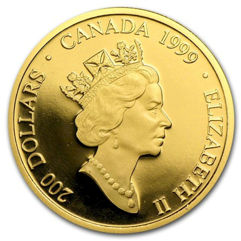 1999 Canada $200 Mikmaq Butterfly 22K Gold Coin