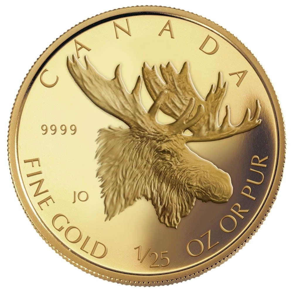 2004 Canada 50-cent Moose 1/25oz. Pure Gold (TAX Exempt)